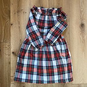 Crewcuts size 10 dress - Plaid with gold accent